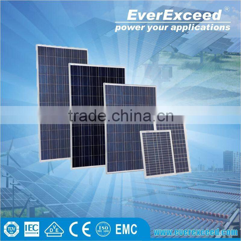 Everexceed poly 100W solar panel raw material with grade A cells