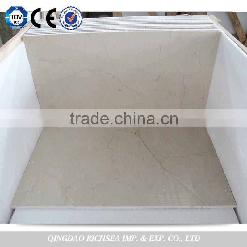 Hot sale cream marfil marble flooring tiles
