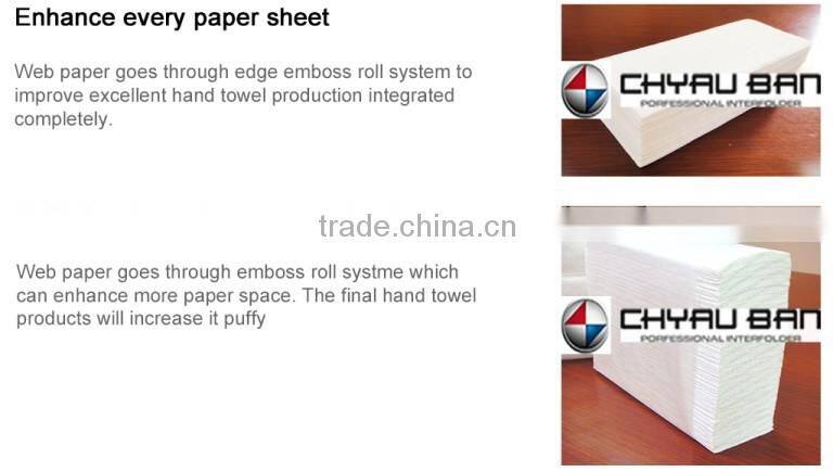 Printing Brand Name V Fold Hand Paper Towels Lamination Machine