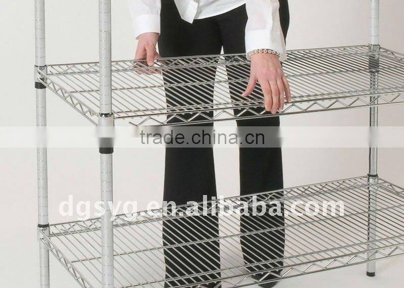 Metal Chrome Wire ESD Shelf for Commercial Use and Factory