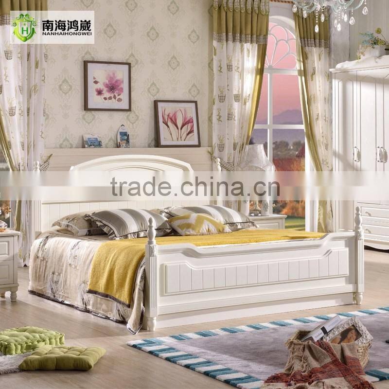 Latest Design White Wooden MDF Modern Bedroom Furniture