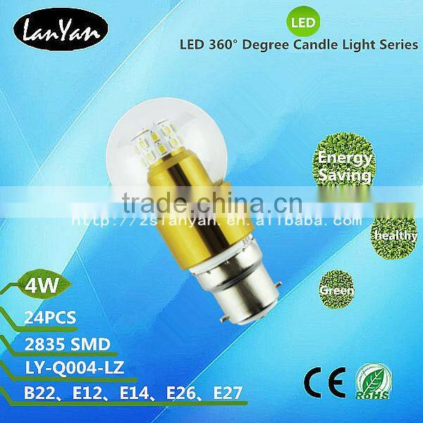 360 degree high luminance bulb led candle