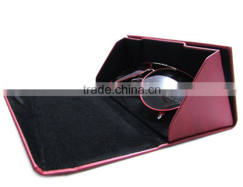 handmade glasses cases/ imitation wooden grain PU cases