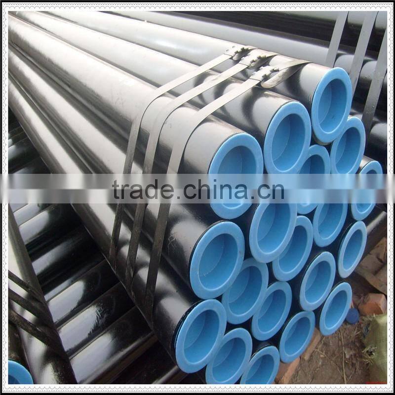 Black painted/PE coated/Varnished/seamless tube/steel pipe