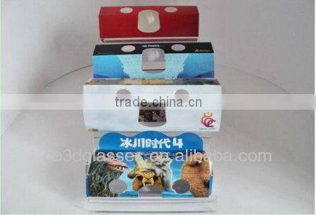 2014 newest hot sale paper foldable 3d stereo viewer paper