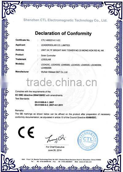 automatic 12v/24v solar panel voltage regulator 30a 40a 50a 60a