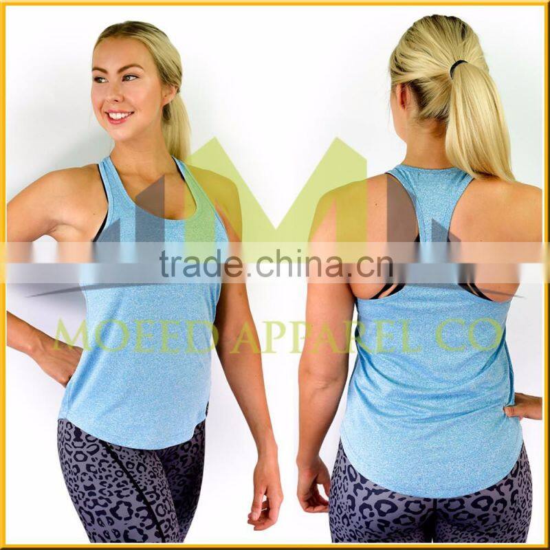 wholesale bodybuilding deep cut gym tank top with customer's logo