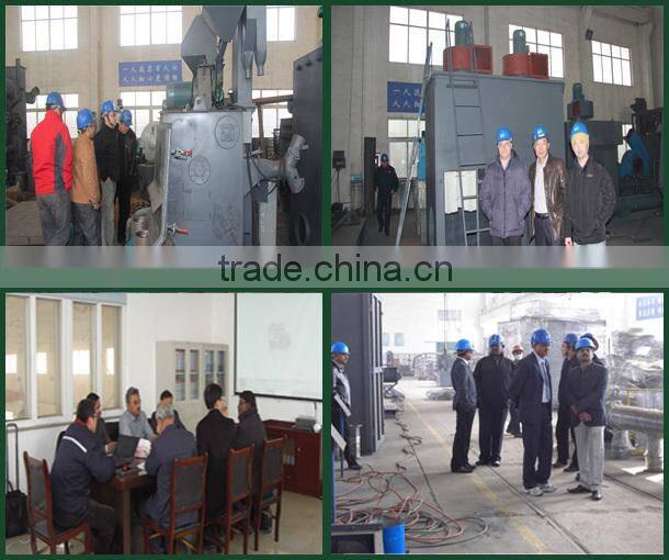 Steel fabrication roller conveyor shot blasting machine