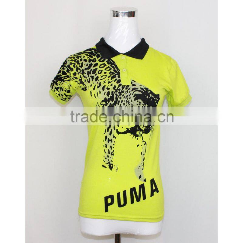New women summer style 2016 china supplier fashion polo t-shirt