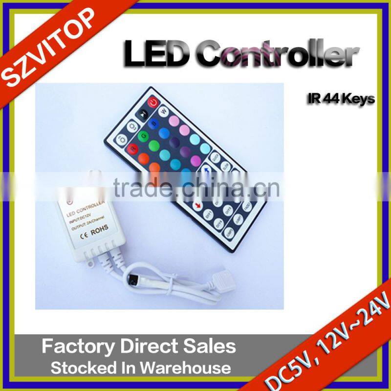 LED IR 44 Keys Small White Shell Controller RGB 6A Double side board or single side board