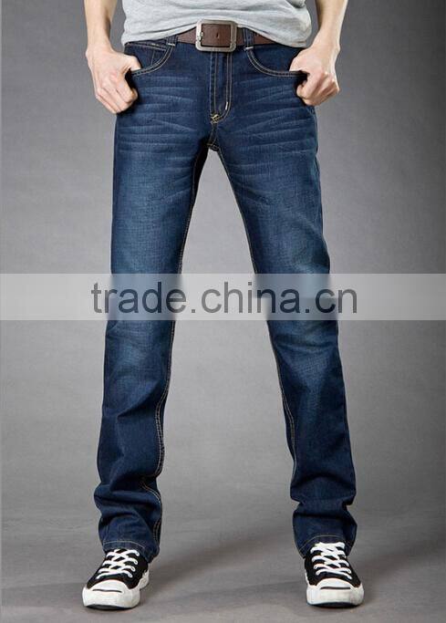 european-styled denim jeans straight jeans men baggy jeans