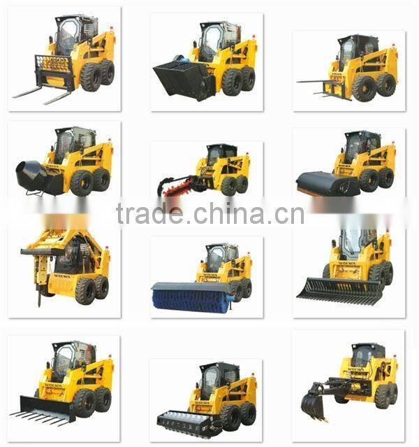 700kg skid steer loader with various attachments GNHC45