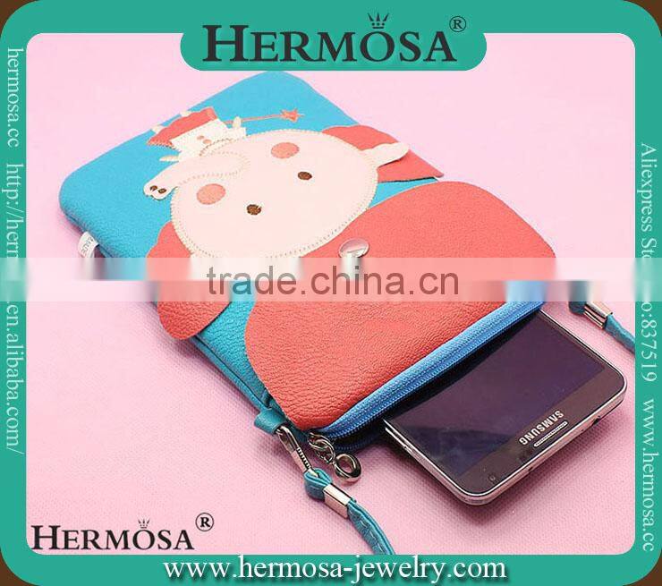 NEW ARRIVAL Orange Cute Animals Elephant Style Coin Purse Wallet Phones Bag Key Bag PUB 32