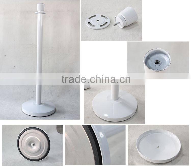 steel crowd control queue rope post