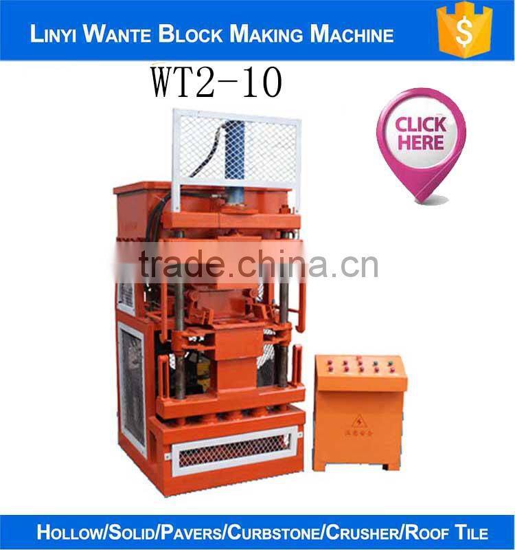 WANTE MACHINERY WT1-10 Eco Interlocking Brick Making Machine