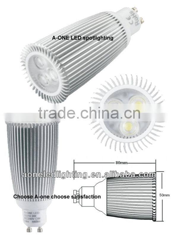 new 2014 CE SAA ROHS certificated led spotlight gu10 3x2w