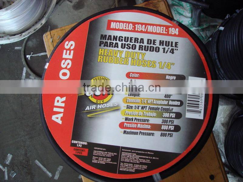 20bar Fiber Braid High Pressure Rubber Air Hose