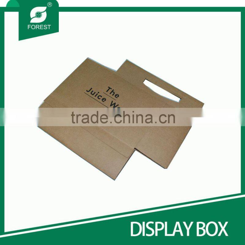 CHINA FACTORY SUPPLIER CUSTOM MADE BROWN PAPER DISPLAY BEER BOX SIX WINE BOTTLES HOLDERS