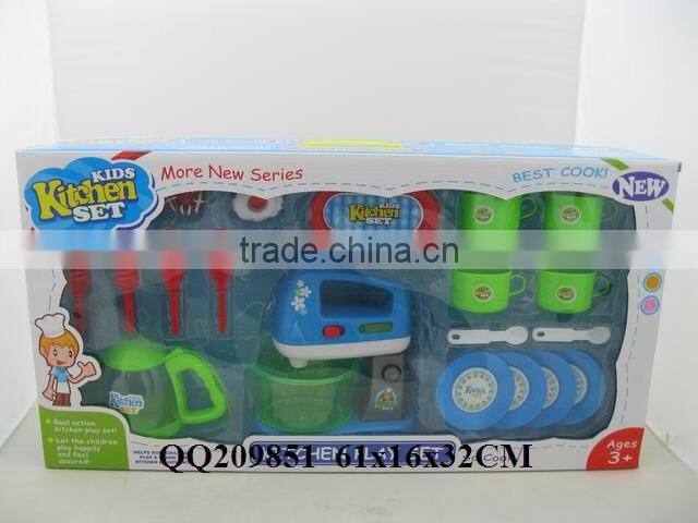 Funny plastic kitchen play toy set ,cooker play set