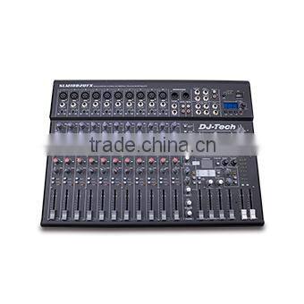 DJ Tech Live Sound dj player music mixer PROFESSIONAL Studio Mixers Analog Reverb effects for Mic / AUX audio mixer