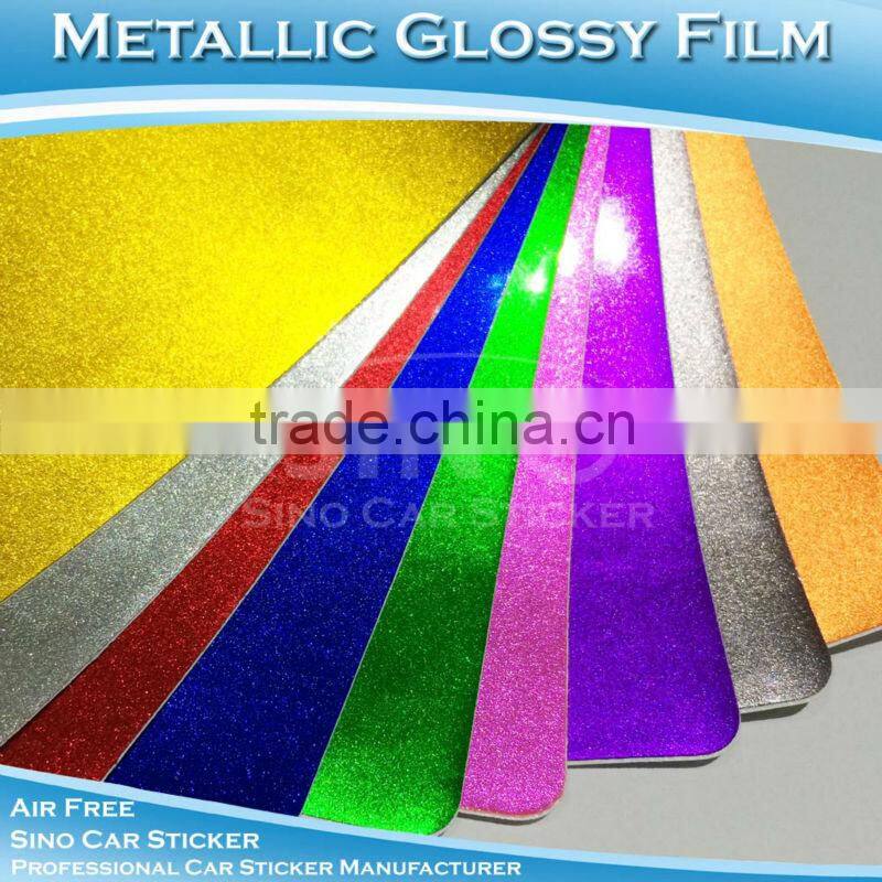 CARLIKE Super Quality Chrome Gold Glossy Car Wrap Vinyl Metallic Foil