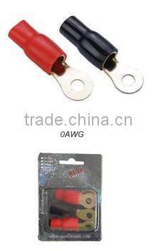 0AWG insulated or non-insulated ring terminal high quality manufacture ring terminal