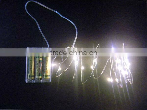 Mini copper/silver wire LED string light with battery operated YH-9002B