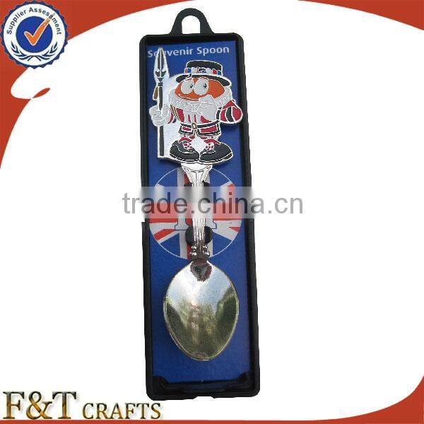 bulk souvenir pearl custom design zinc alloy collectible spoon for gifts