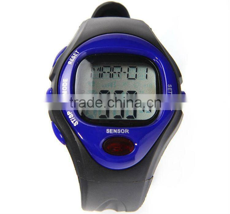 NEW sport Heart pulse brand Monitor Calories Counter Fitness pulse meter Watch silver