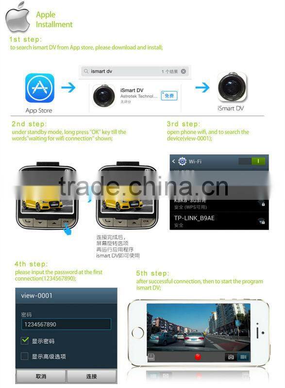 2.0 inch 170 wide angle 1080p hd in car dvd recorder camera