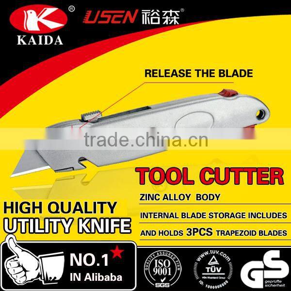 3pcs blades utility knife aluminium alloy utility knife