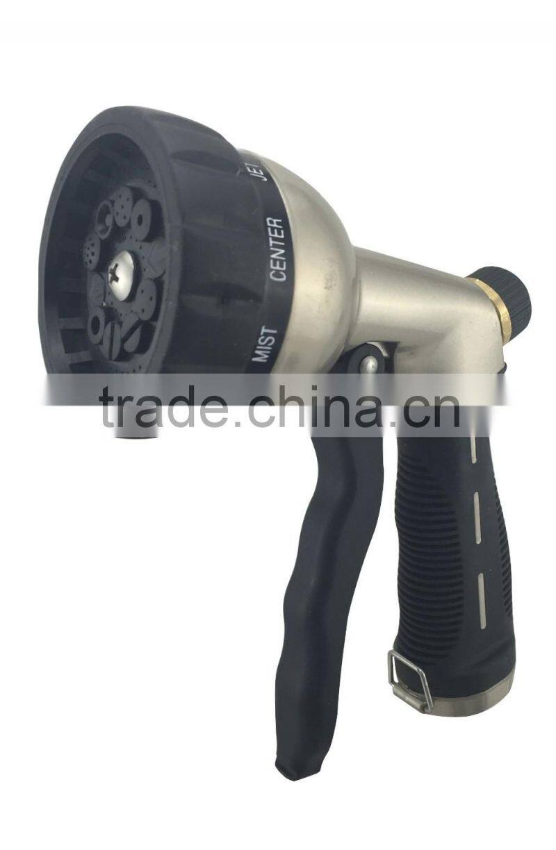3 Ways Front Trigger Metal Garden Hose Nozzle