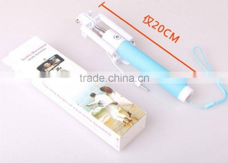 Wholesale newest monopod selfie stick wired folding selfie stick with best quality