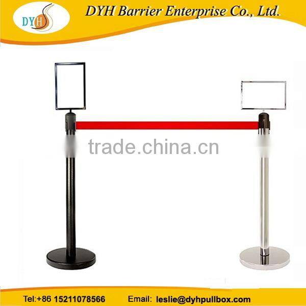 High quality new arrival queue control barrier with sign holder