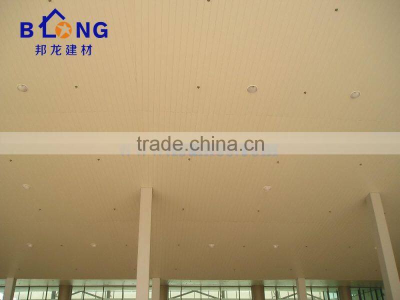 S edge shape aluminum strip ceiling
