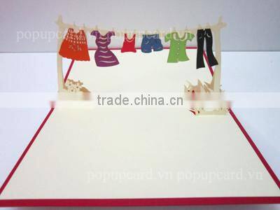 Little love 3d greeting pop up card