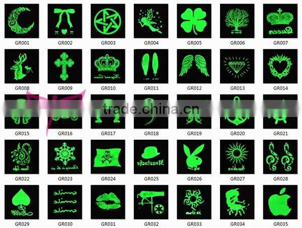 Hot 35 design light in the night tattoo sticker,fashion tattoo art