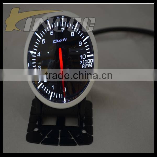 BF Series 60MM Auto Racing Gauge With White and Red Light