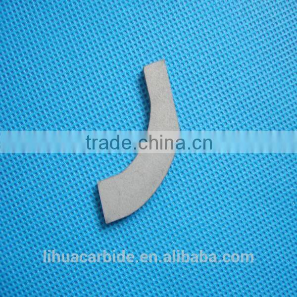 zhuzhou manufacture many different shapes of tungsten carbide brazed blades for woodworking cutting tools