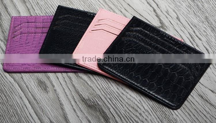 Good quality slim cow leather card holder