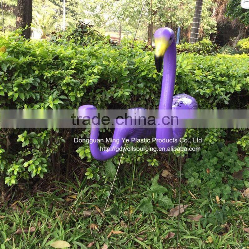 Plastic purple flamingo garden yard and lawn art ornament wedding ceremony decoration animal bird Figurine