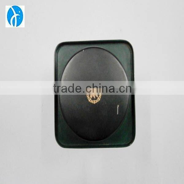 metal square tea tin can