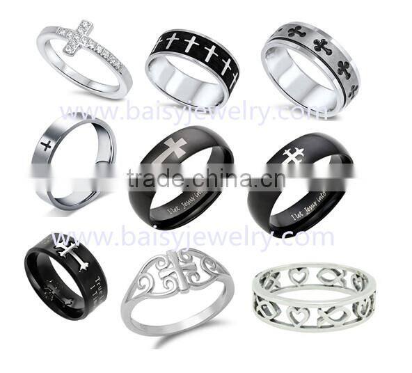 latest fashion top quality stainless steel cross diamond pendant jewelry