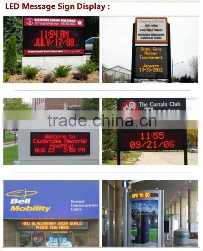 electronic wall display/wall mounted led clock display/stadium clock led display