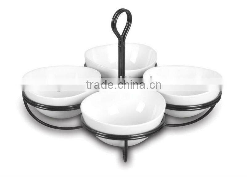 Hot sales 4 PCS White Ceramic Bowl Set