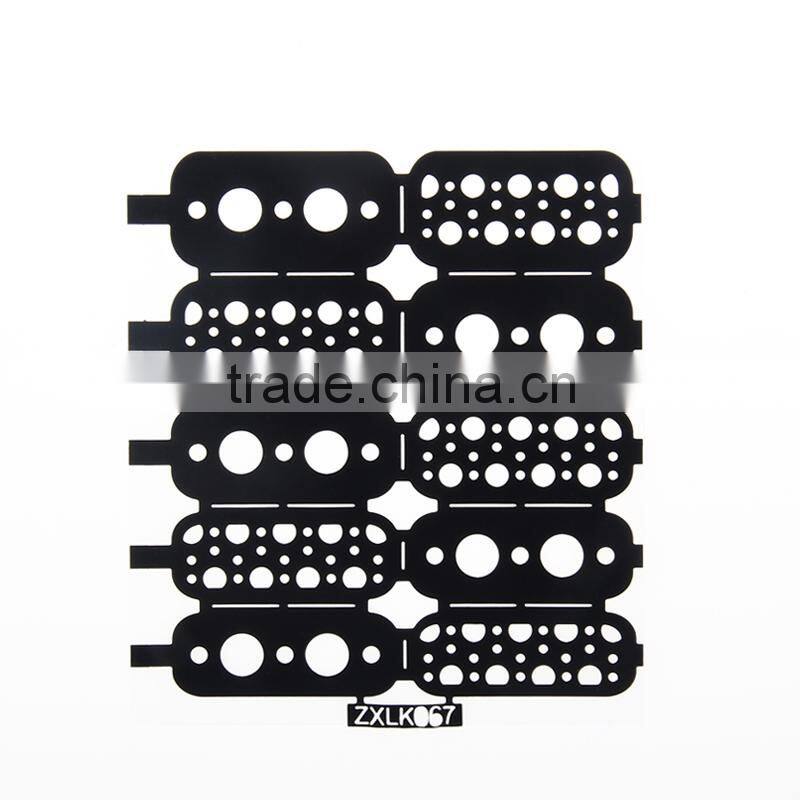 heart to feel private label hollow stencil nail sticker for girls