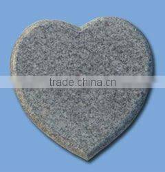 granite stone heart tombstone