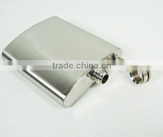 7oz stainless steel liquor hip flask with logo