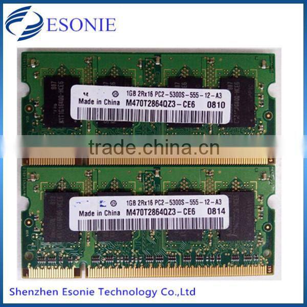 China work on all motherboard ram memory ddr2 1gb 800mhz laptop original chips