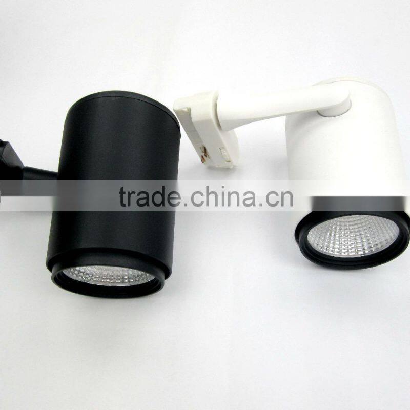 TIWIN Top Quality High CRI High Power Black Commercial 25W COB cool white led track light fixture for Stores, shopping mall